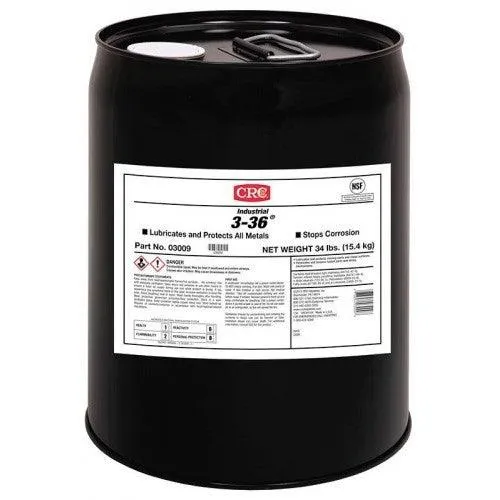 03009 CRC 3-36® Multi-Purpose Lubricant & Corrosion Inhibitor, 5 gal, Pail