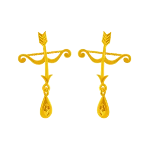 14KT (585) Yellow Gold Clip-on Earrings For Women