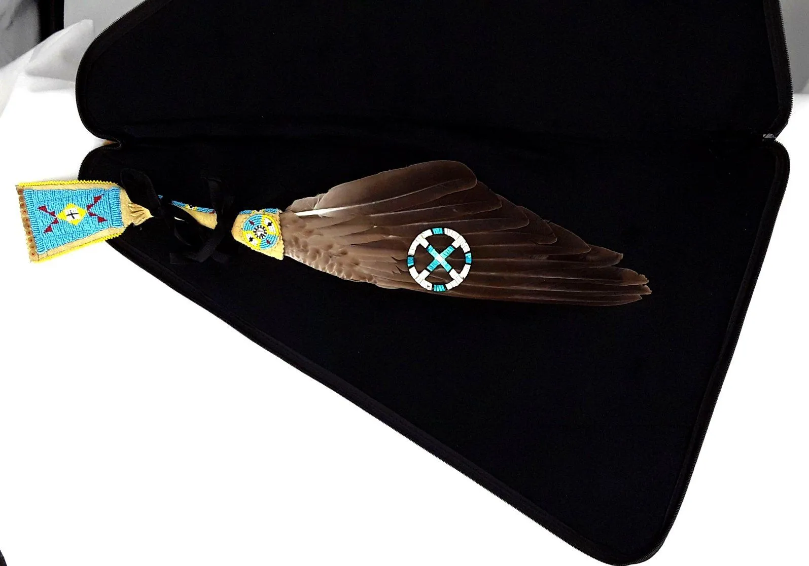 27 Inch Fan Case - Thorny Path Blue