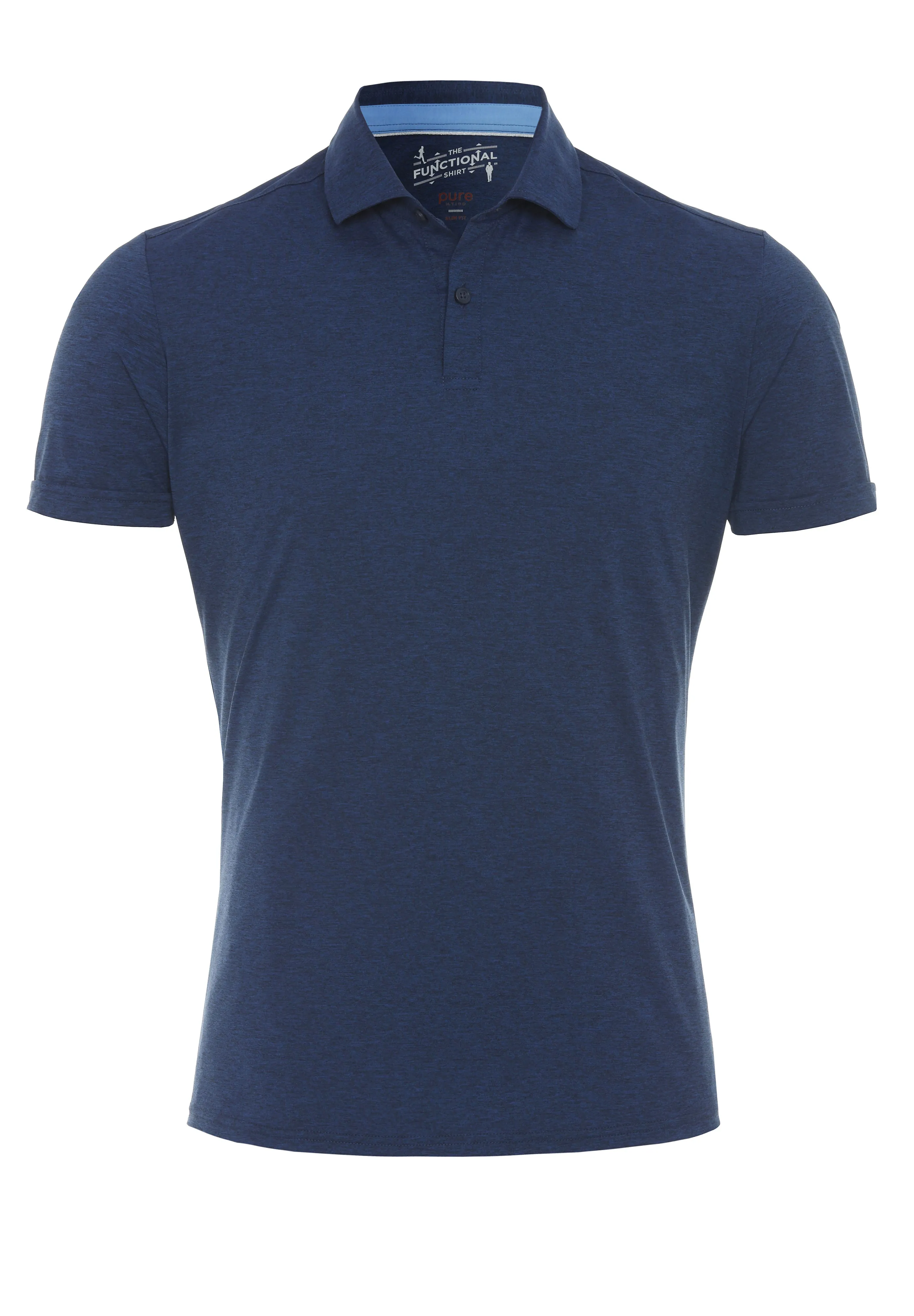 3393-92930 - Functional Polo Knopf - blau