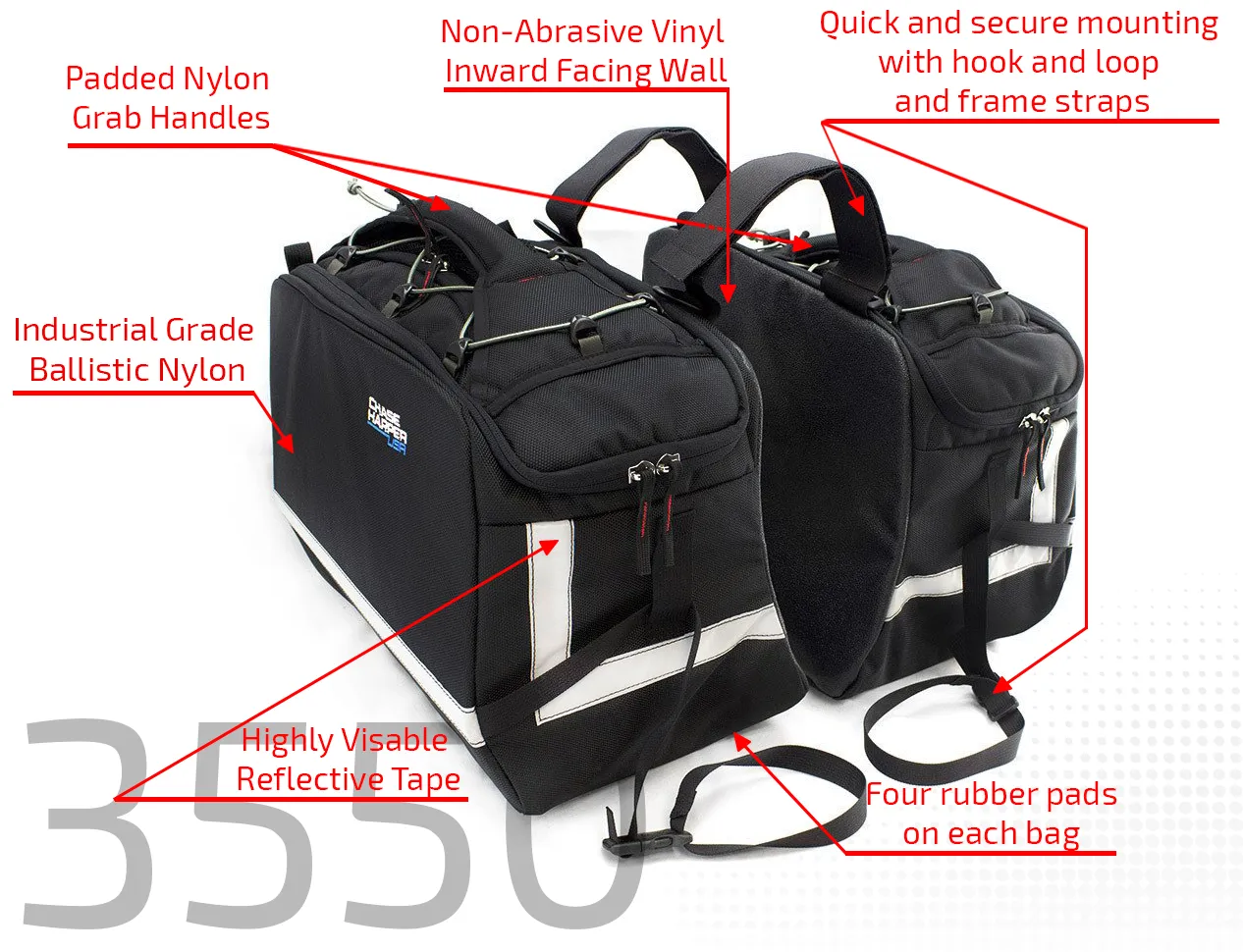 3550 Aeropac II Saddle Bags (pairs)