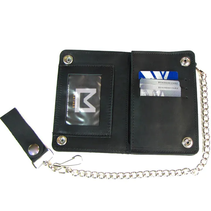 5.5" Short Biker Chain Wallet