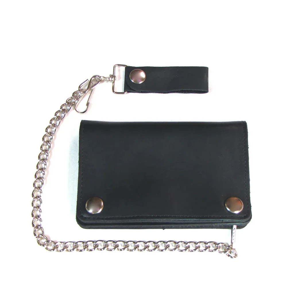 5.5" Short Biker Chain Wallet