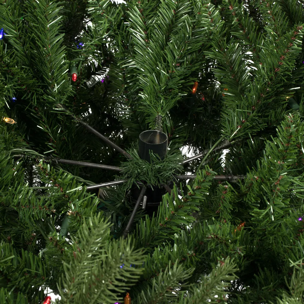 6.5' x 52" Balsam Spruce Artificial Christmas Tree Multi-colored Dura-Lit LED