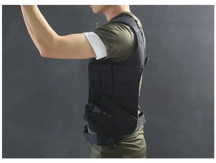 AAA Tactical Waist Pistol Holster Safety Anti-thief Hidden Holster Molle Hidden Gun Bag Hunting Shoulder Bag Sport Storage