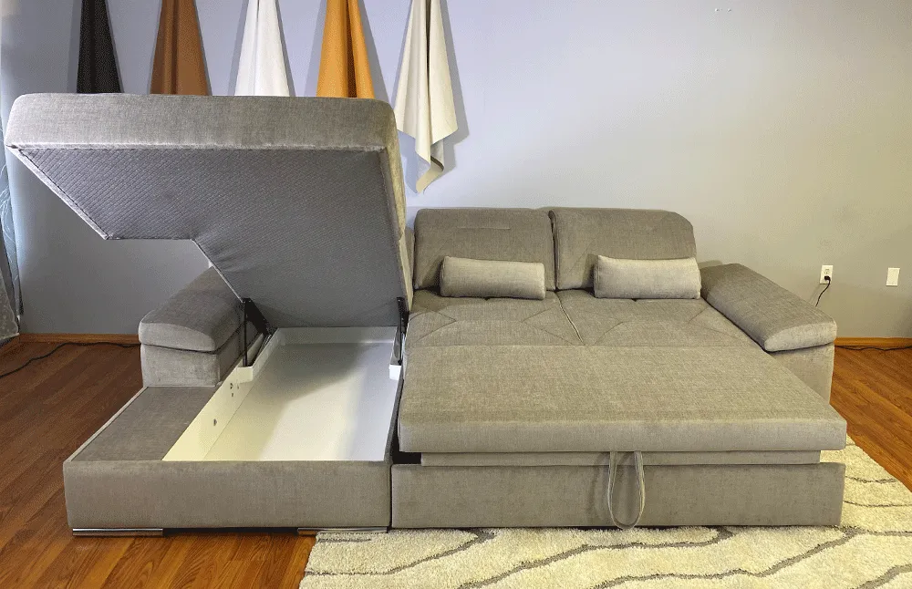 Alpine-X Functional Sectional in Silver Gray