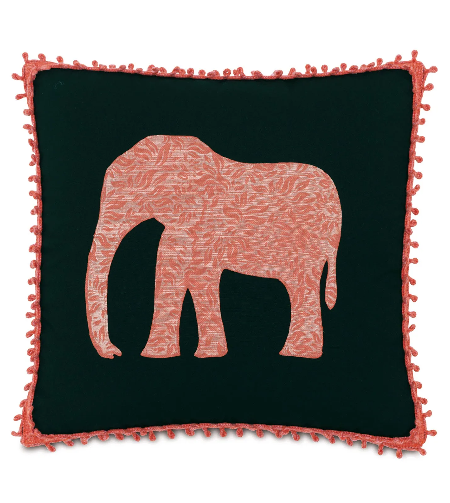 Artisan Elephant Outdoor Throw Pillow Cover 20x20