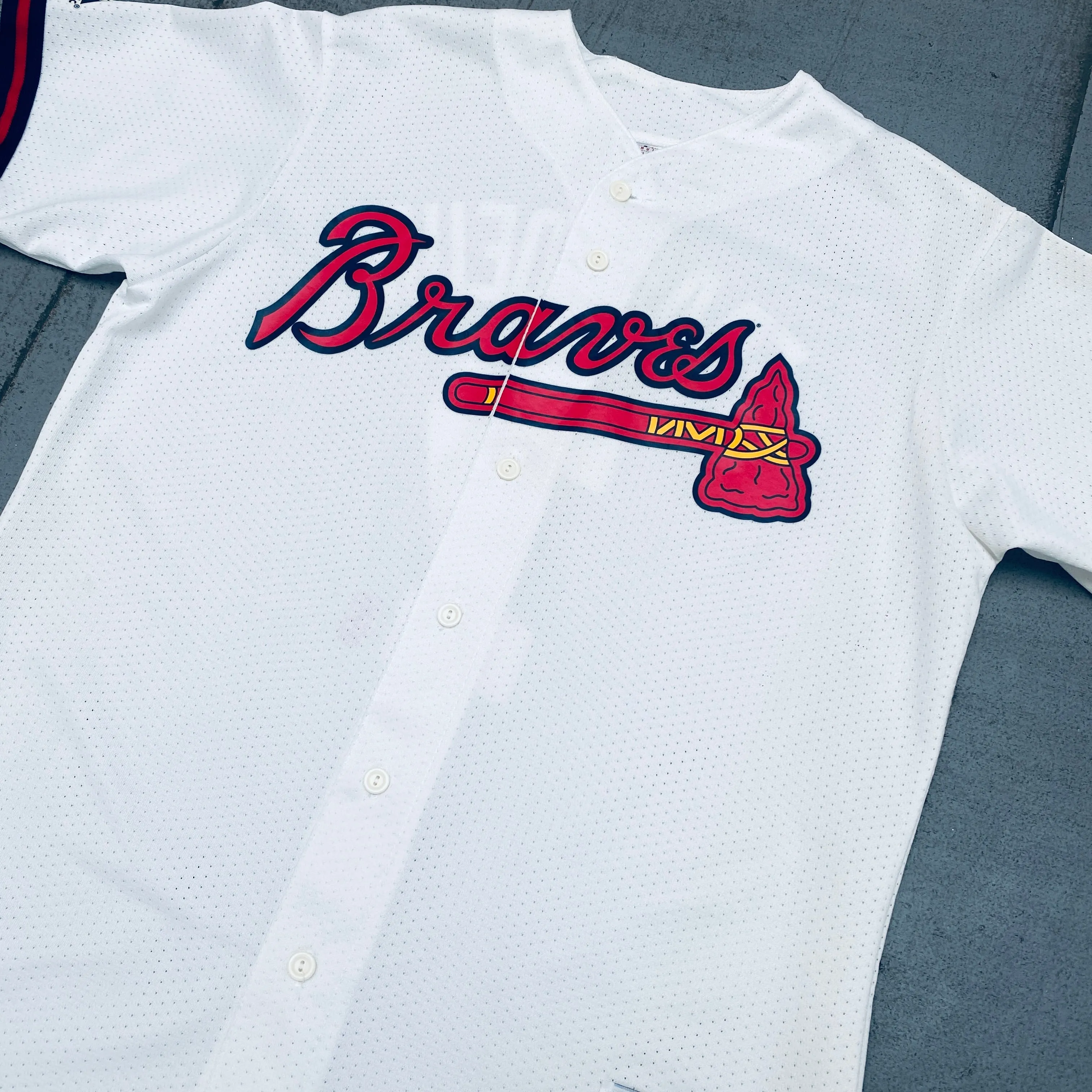 Atlanta Braves: Jeff Francoeur 2005 Rookie White Majestic Home Jersey (L)