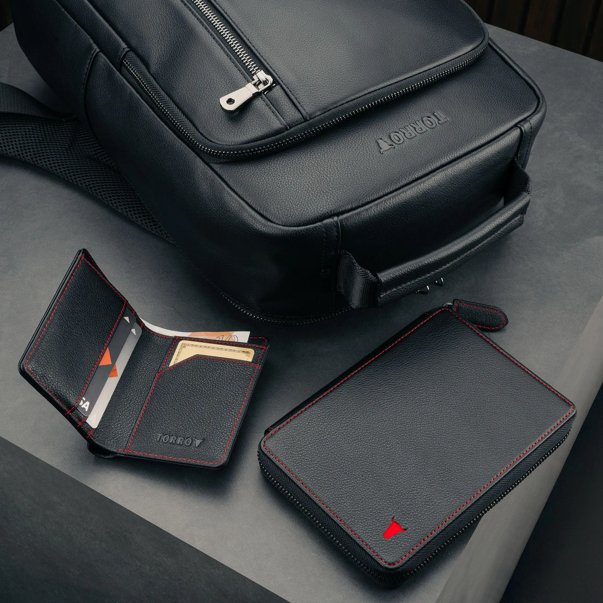 Backpack   Solo Travel Wallet   Bifold Wallet Bundle
