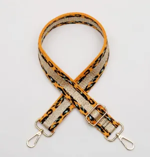 Bag Strap - Light Orange Leopard