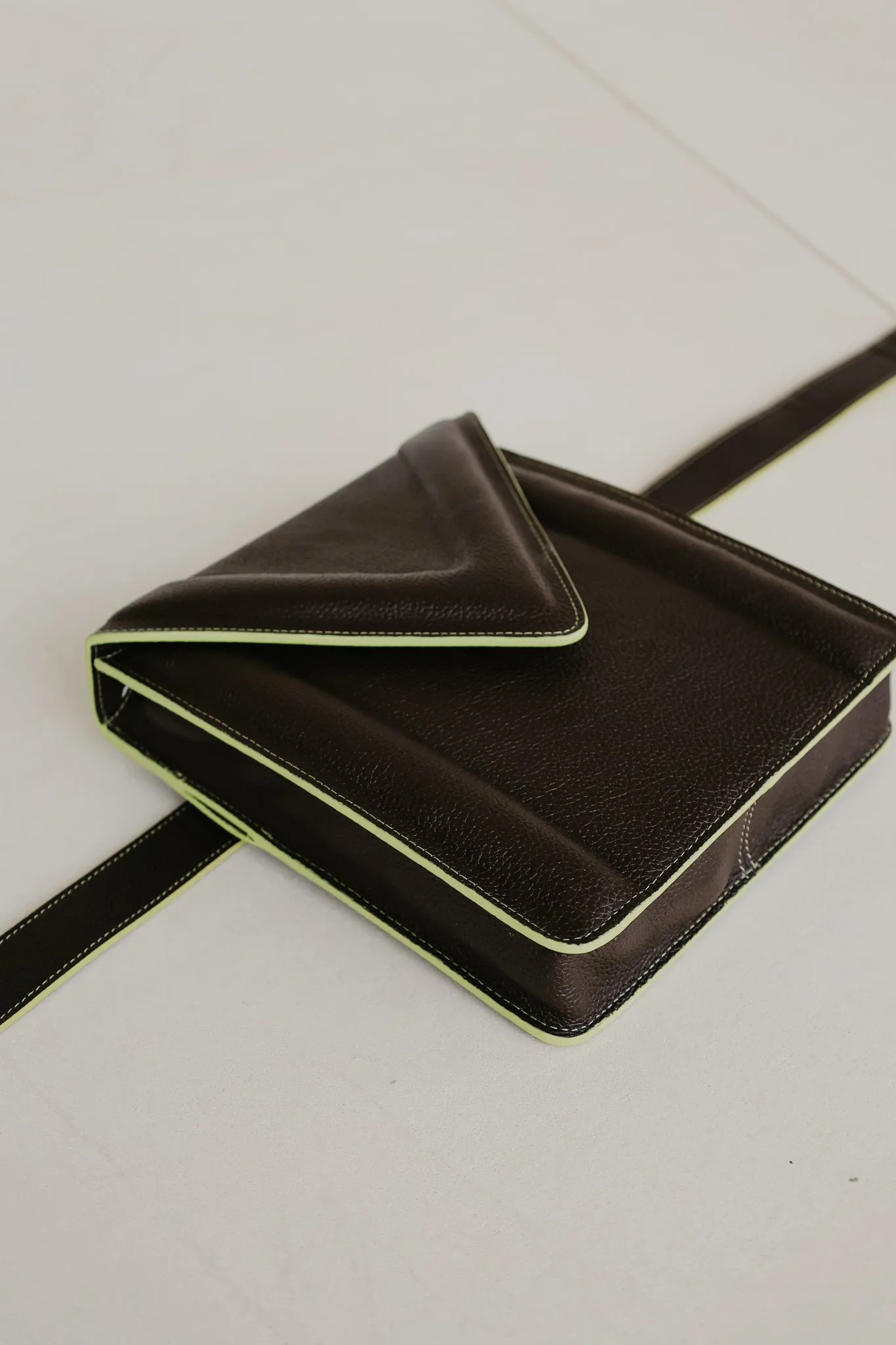 Belt Bag: Belt XL Stitched Ebony / Lime   M XL Stitched Ebony / Lime Structured