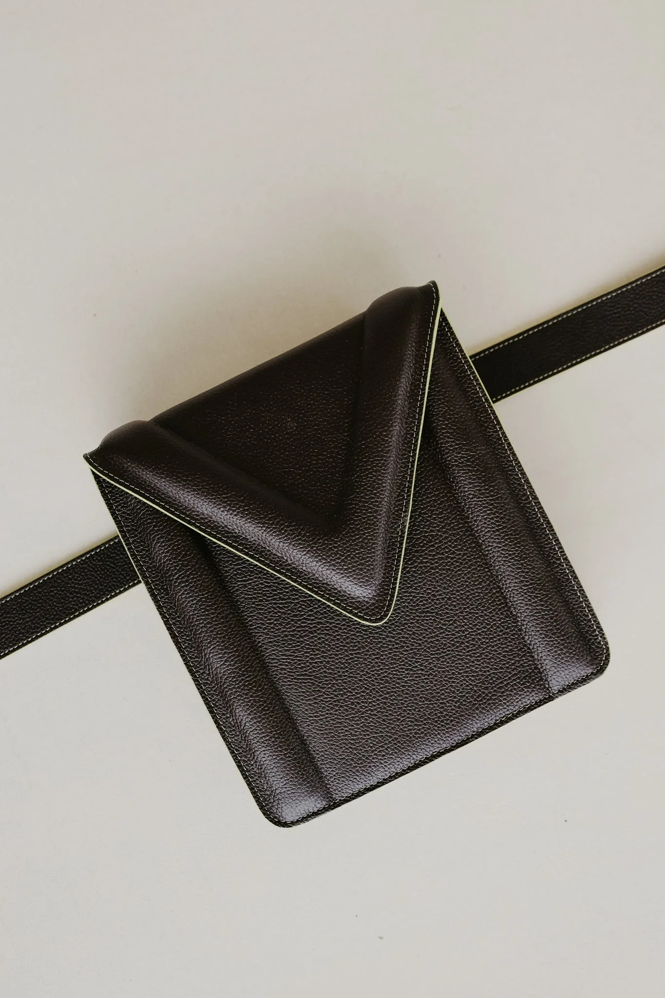 Belt Bag: Belt XL Stitched Ebony / Lime   M XL Stitched Ebony / Lime Structured
