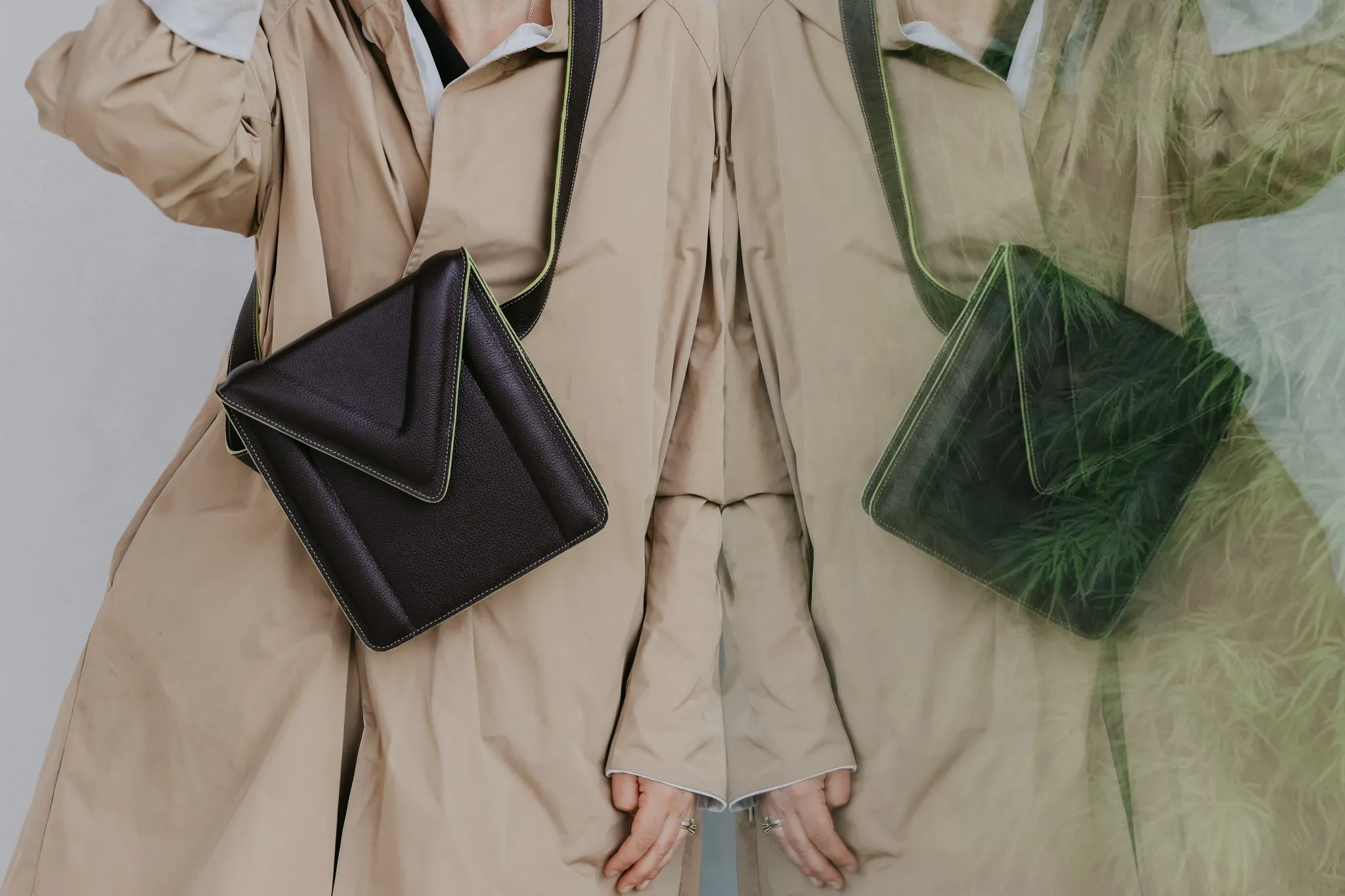 Belt Bag: Belt XL Stitched Ebony / Lime   M XL Stitched Ebony / Lime Structured