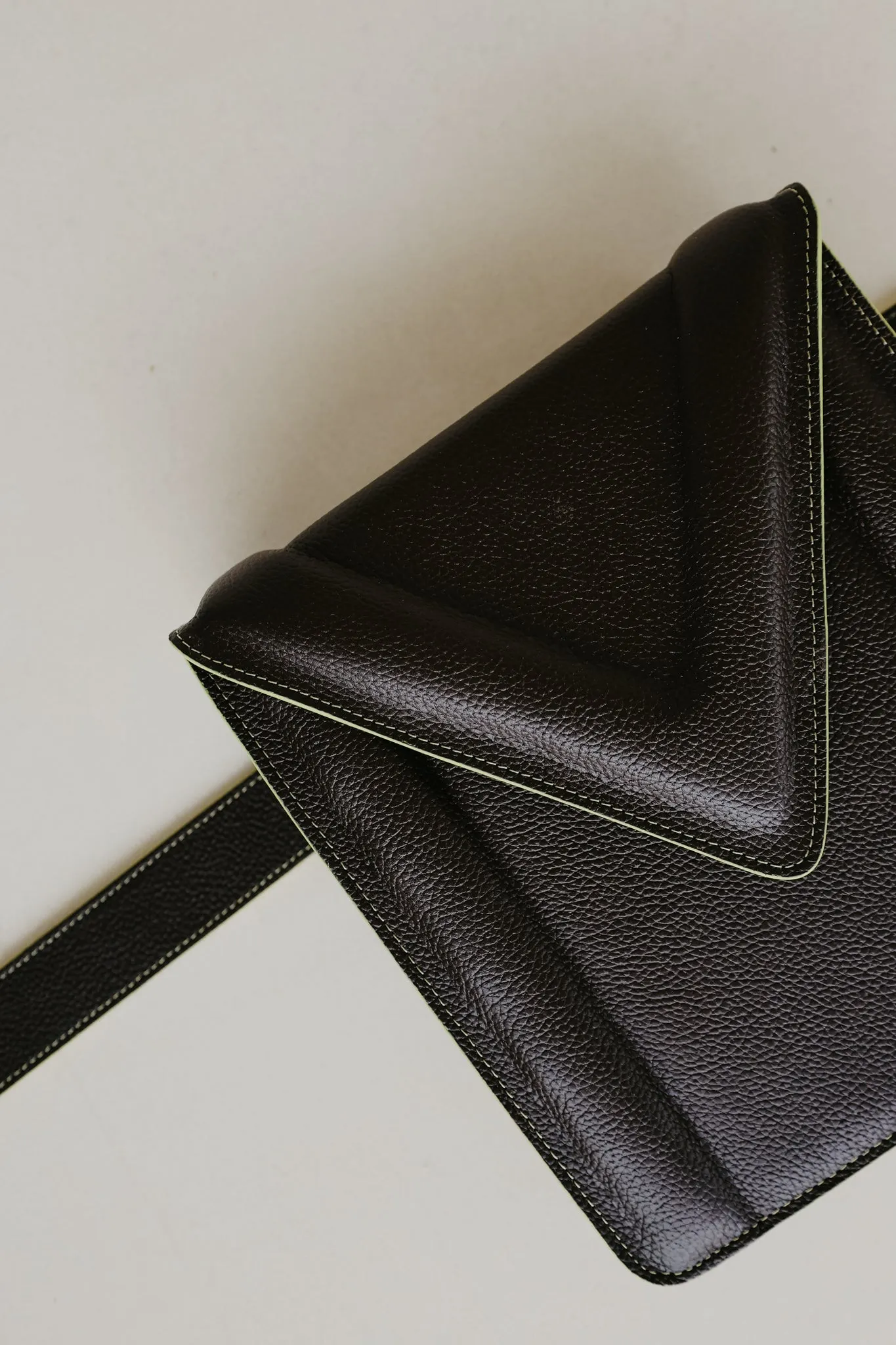 Belt Bag: Belt XL Stitched Ebony / Lime   M XL Stitched Ebony / Lime Structured