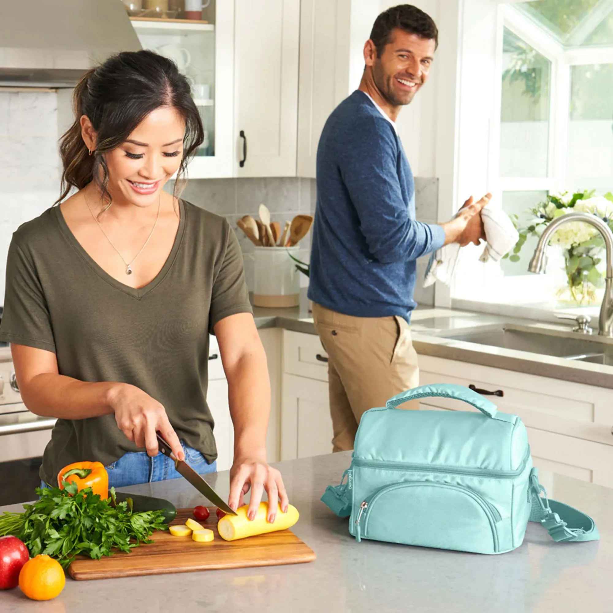 Bentgo Deluxe Lunch Bag Coastal Aqua
