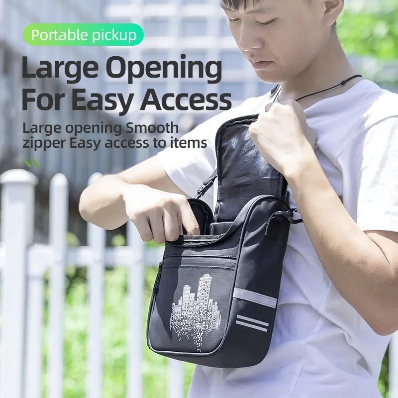 Bicycle Bag Bike Frame Bag Front Tube Pocket Shoulder Pack Waterproof Handlebar Bag