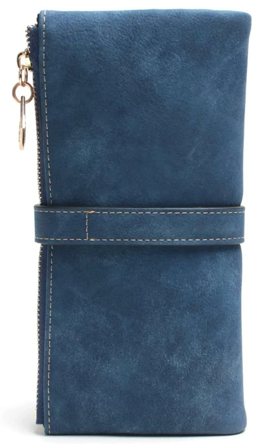 Blue Suede Wallet