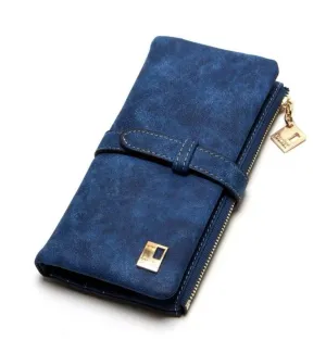Blue Suede Wallet