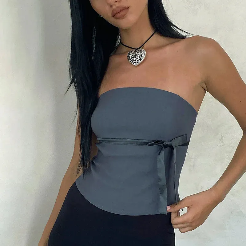 Bow Tie Stylish Tube Top
