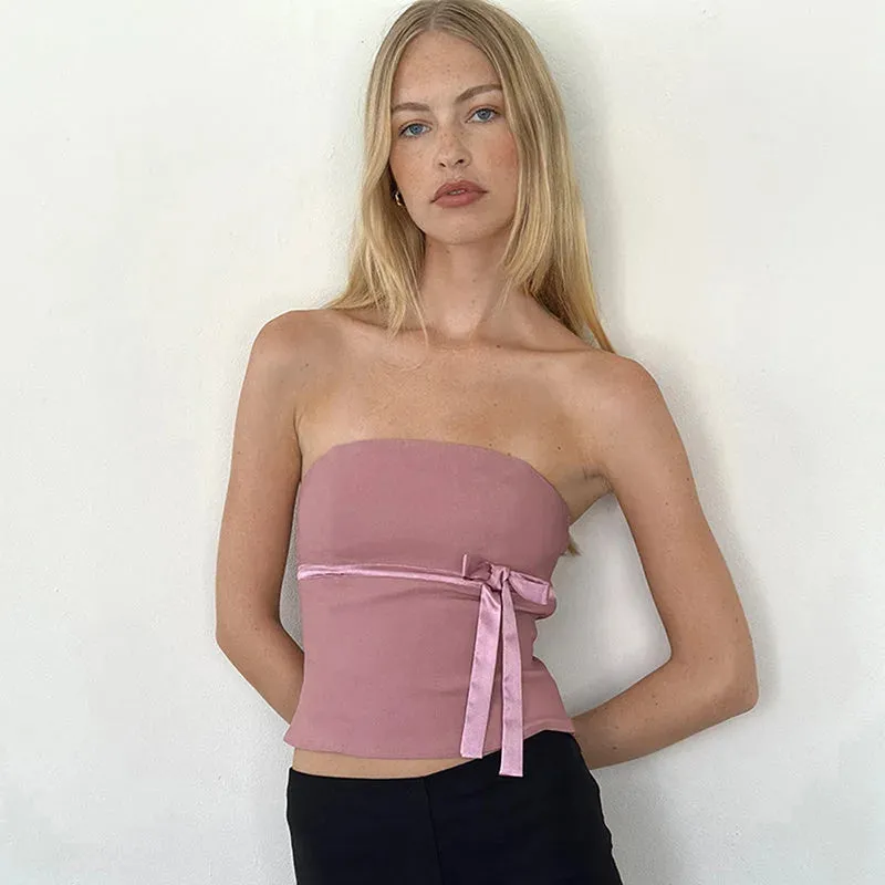Bow Tie Stylish Tube Top