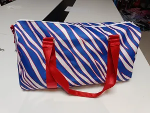 Buffalo Bills Duffle Bag Striped "Shout" Pattern Waterproof