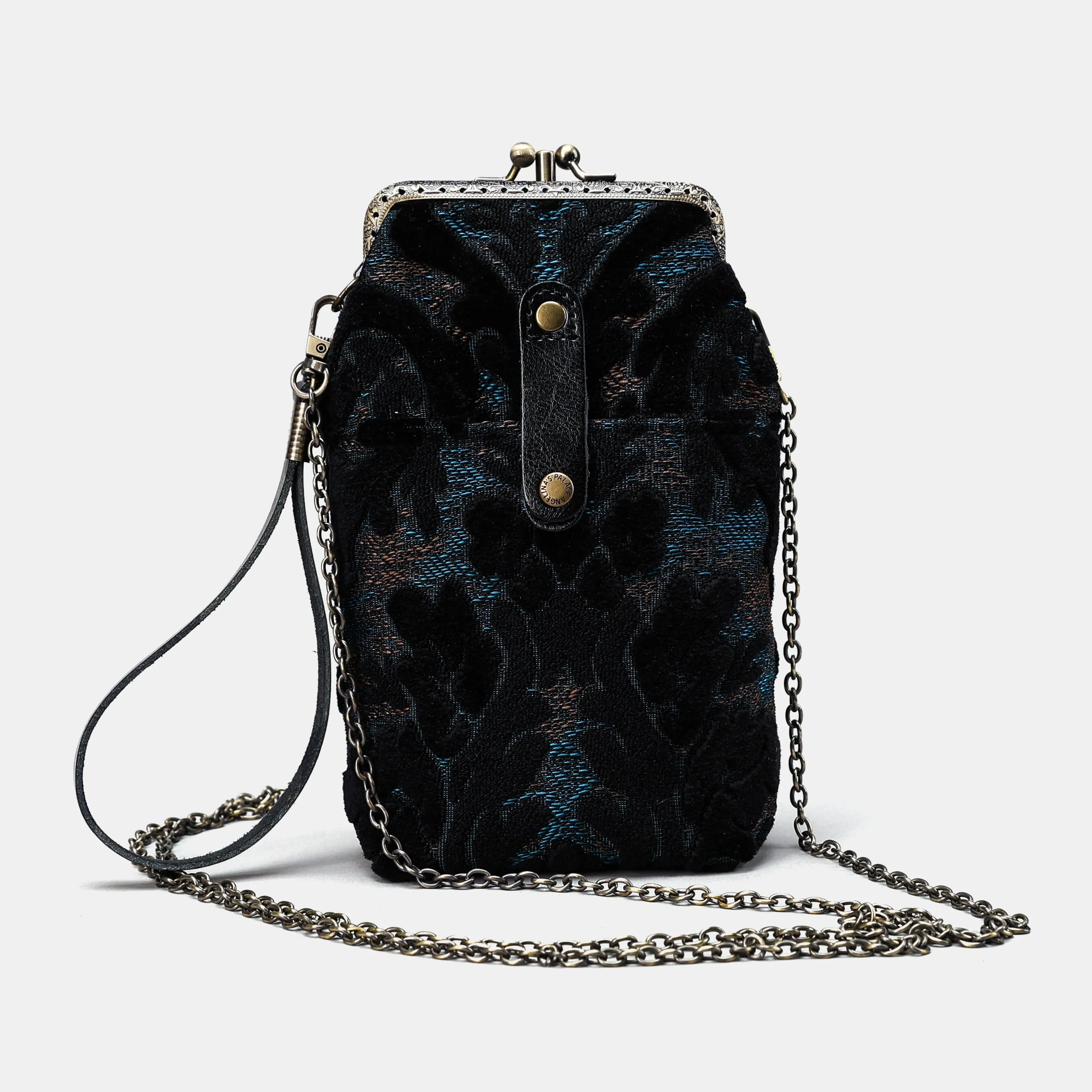 Burnout Velvet Black Carpet Phone Case