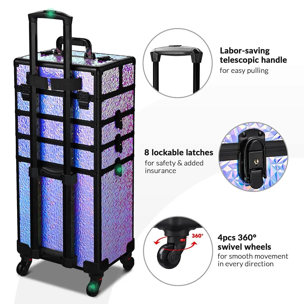 Byootique 4 in 1 Rolling Makeup Case in Mermaid Design