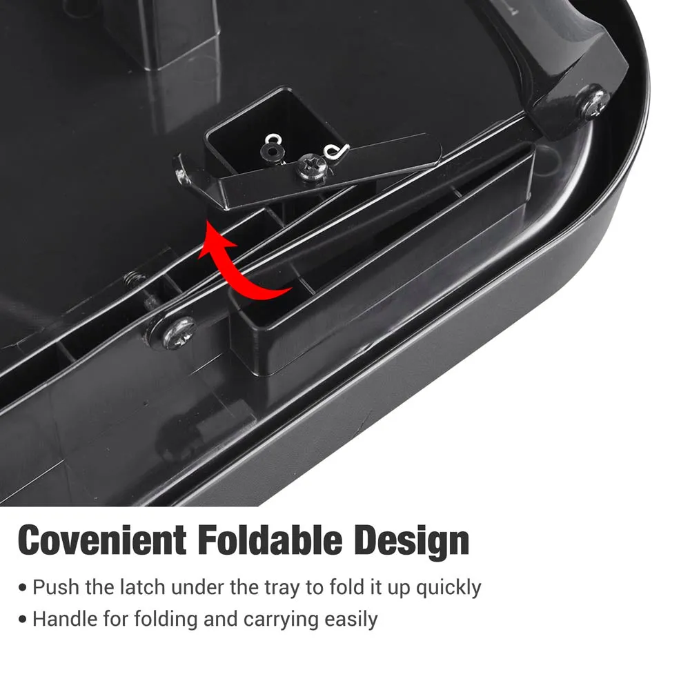 Byootique Folding Salon Tray Cart: Portable Tray with Wheels