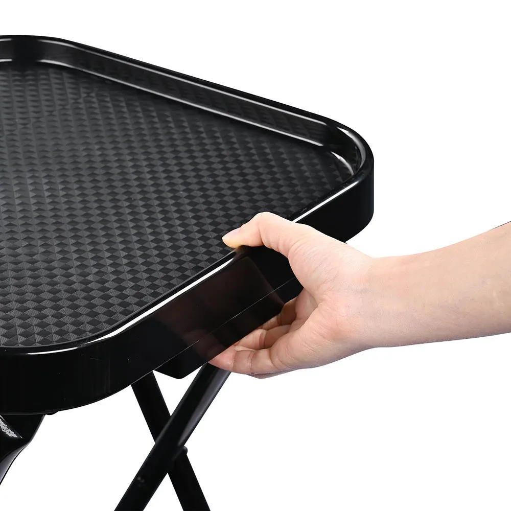 Byootique Folding Salon Tray Cart: Portable Tray with Wheels