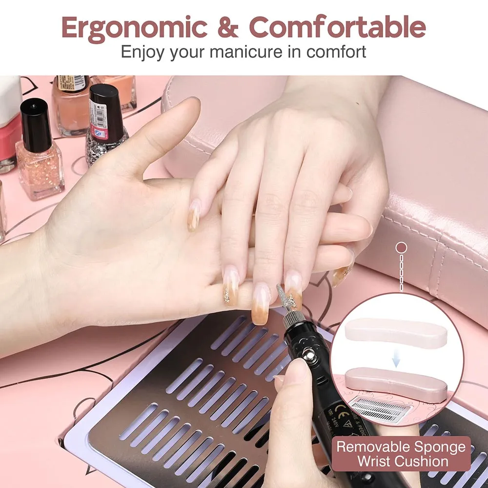Byootique Portable Manicure Table   Rolling Makeup Case (Medium)