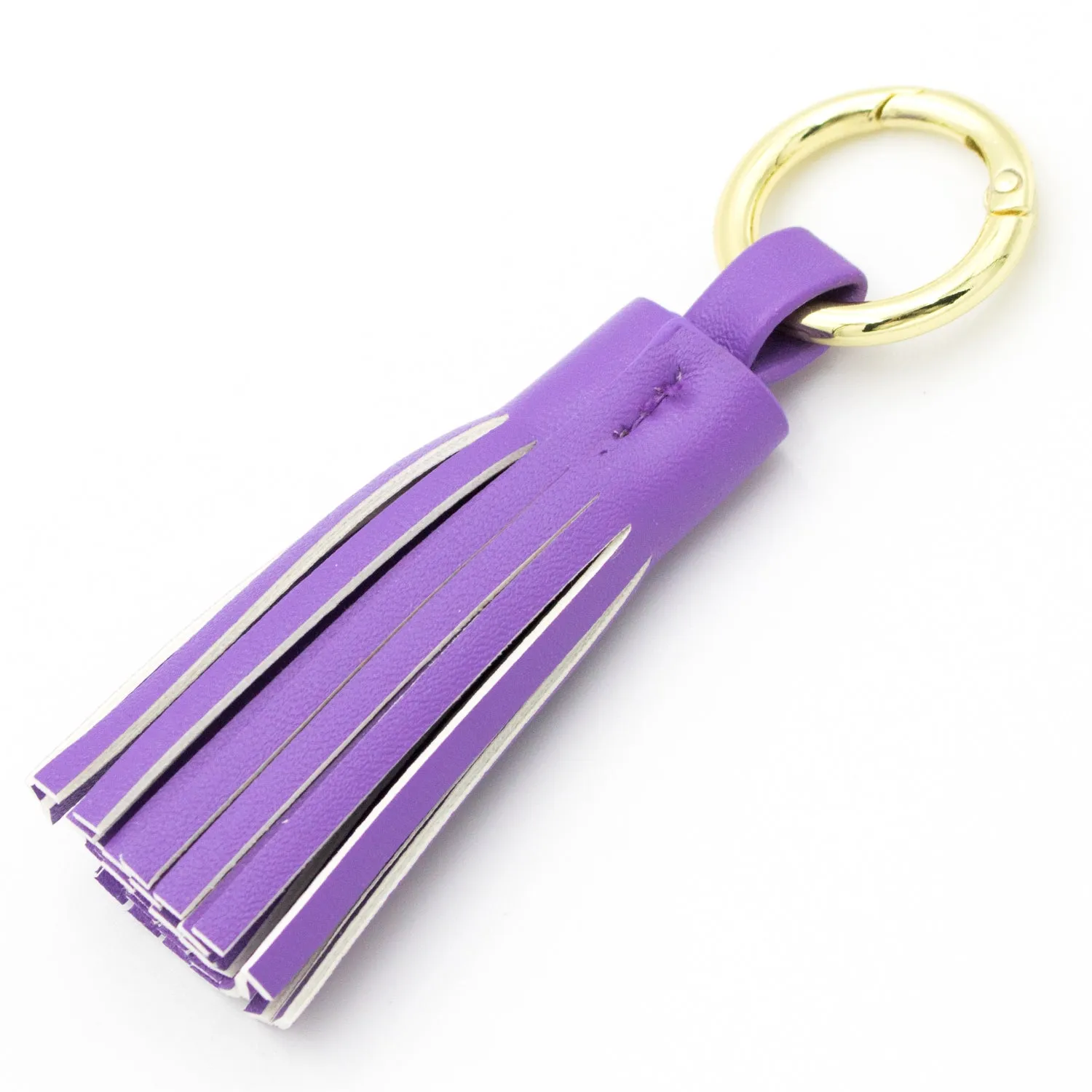 Cell Phone Crossbody - Clear Bag with Purple and Gold Accents