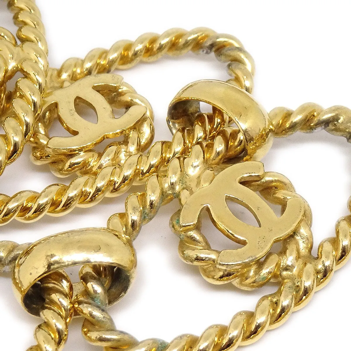 CHANEL 1990 Gold Chain Bel 35494