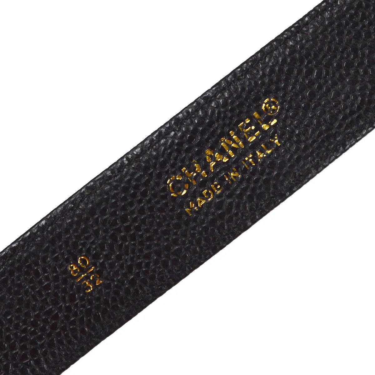 CHANEL 1990s Belt with Multi Bags Black Caviar #80 87907