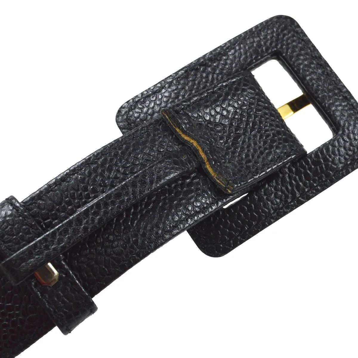 CHANEL 1990s Belt with Multi Bags Black Caviar #80 87907
