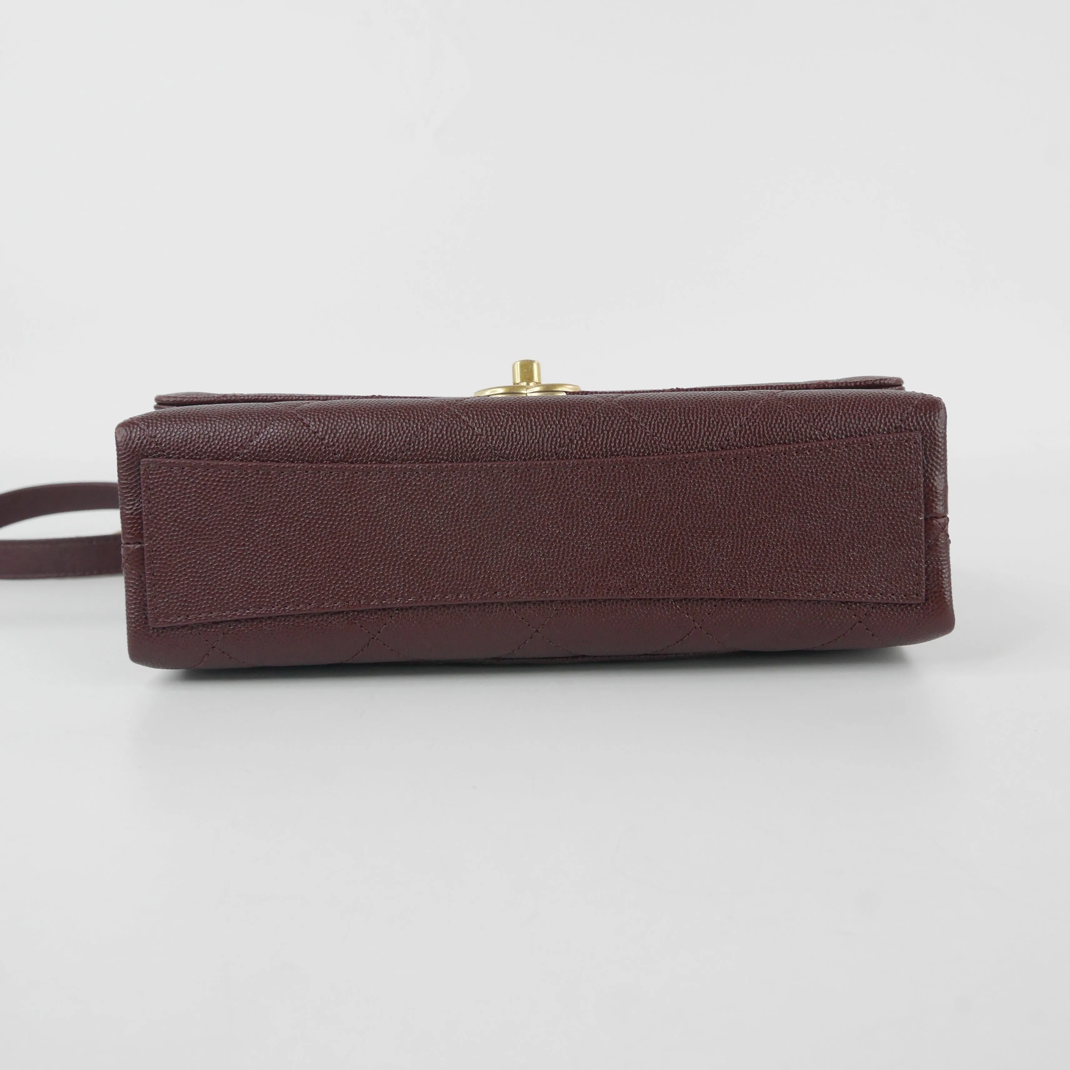 Chanel Flap Bag Burgundy Caviar GHW
