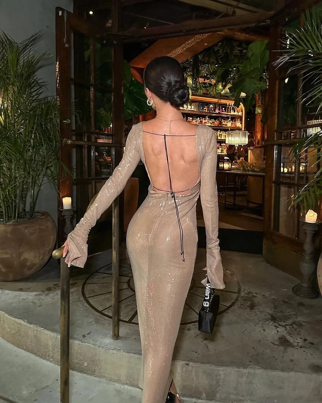 CHLOI LACE Stylish UP SEQUIN DRESS