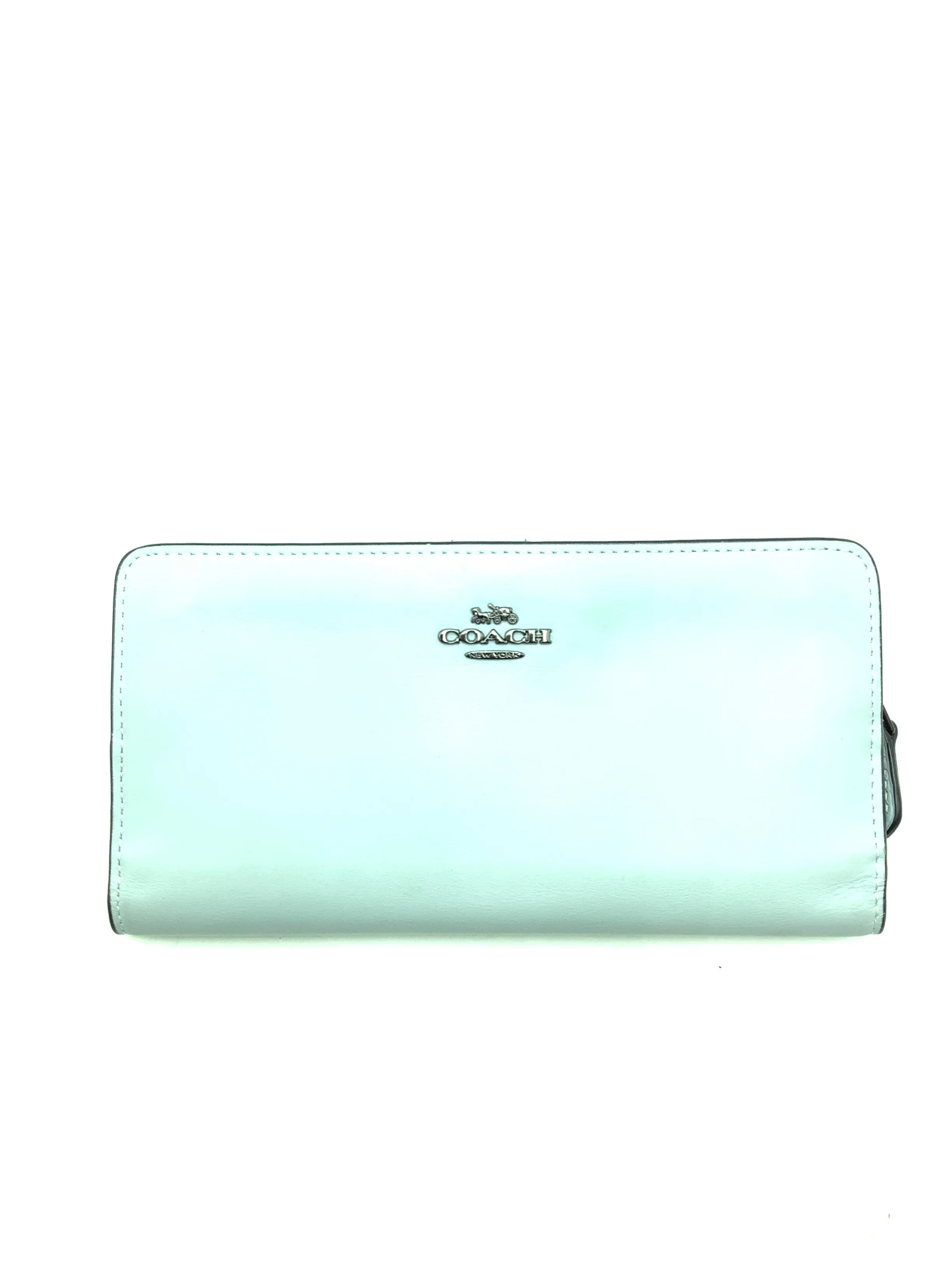 Coach Leather Wallet Grey