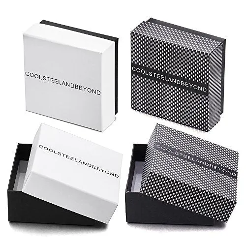 COOLSTEELANDBEYOND Stylish Bangle Bracelet for Women Stainless Steel, Bead and Bar Design, Polished