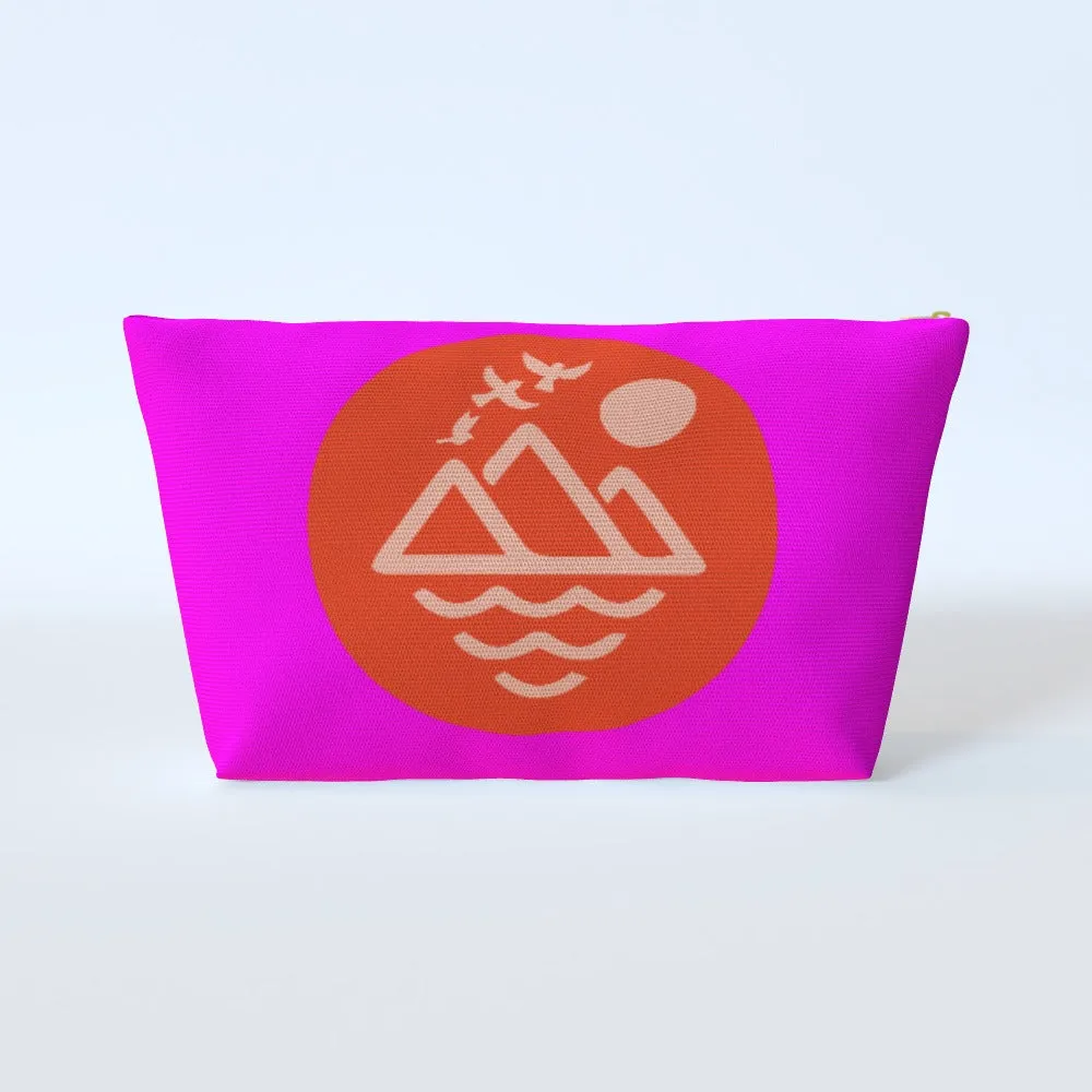 Cosmetic Bag - Mountain Doves Pink