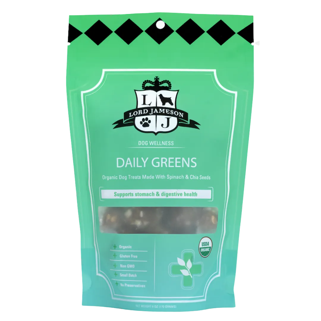 Daily Greens Organic Dog Treats | 6 oz