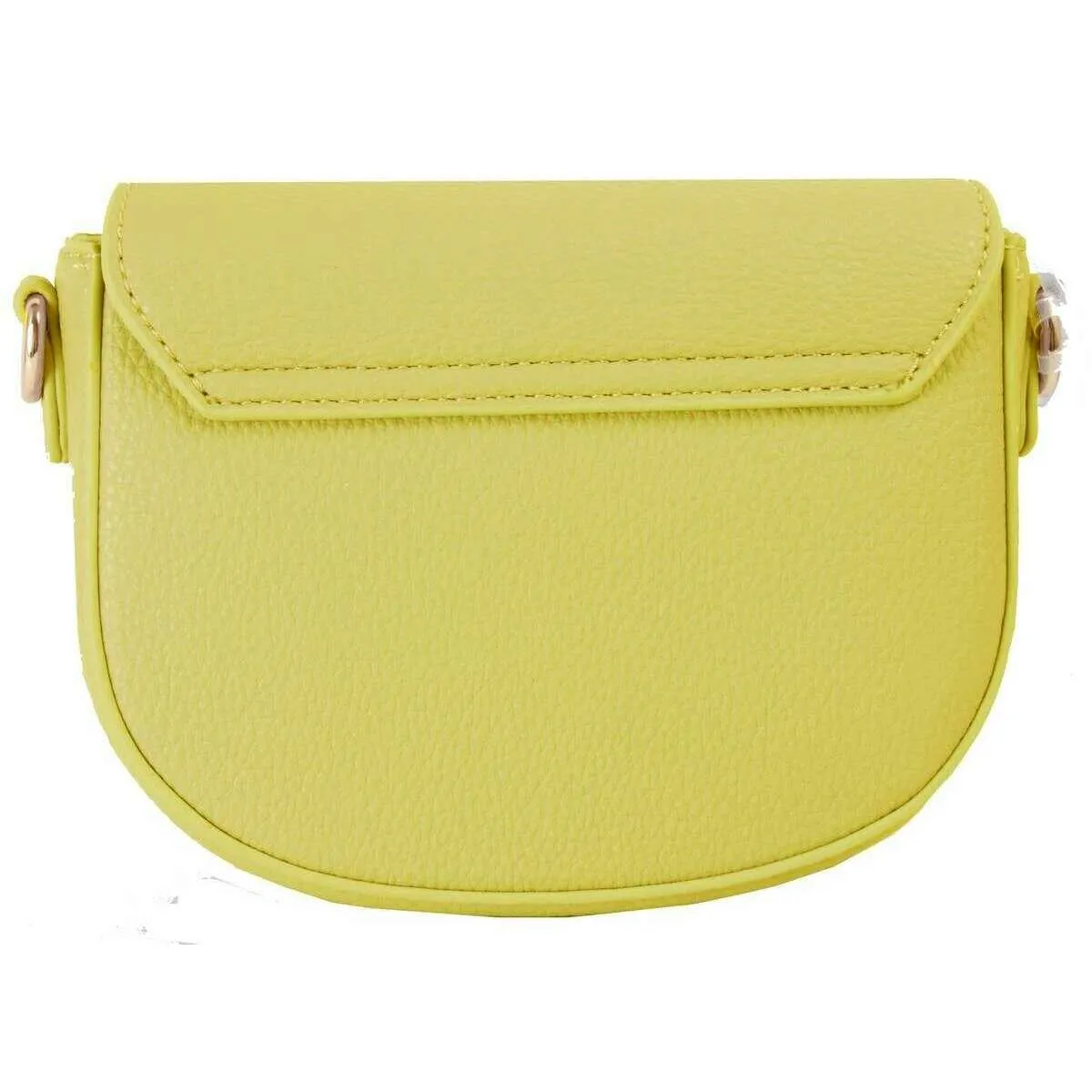 David Jones Small Full Flap Turnlock Across Body Bag - Lemon Green
