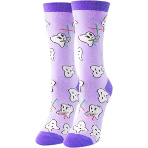 Dentist Socks, Dental Socks, Teeth Socks for Women, Dental School Graduation Gifts, Teeth Gifts, Unique Dental Student Gifts, Dental Assistant Gifts, Dentist Appreciation Gifts