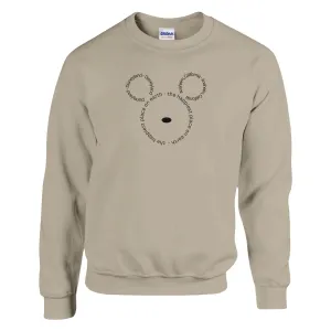Disneyland, Anaheim, California, The Happiest Place On Earth | Adult Unisex Crewneck Sweatshirt | Gildan® 18000