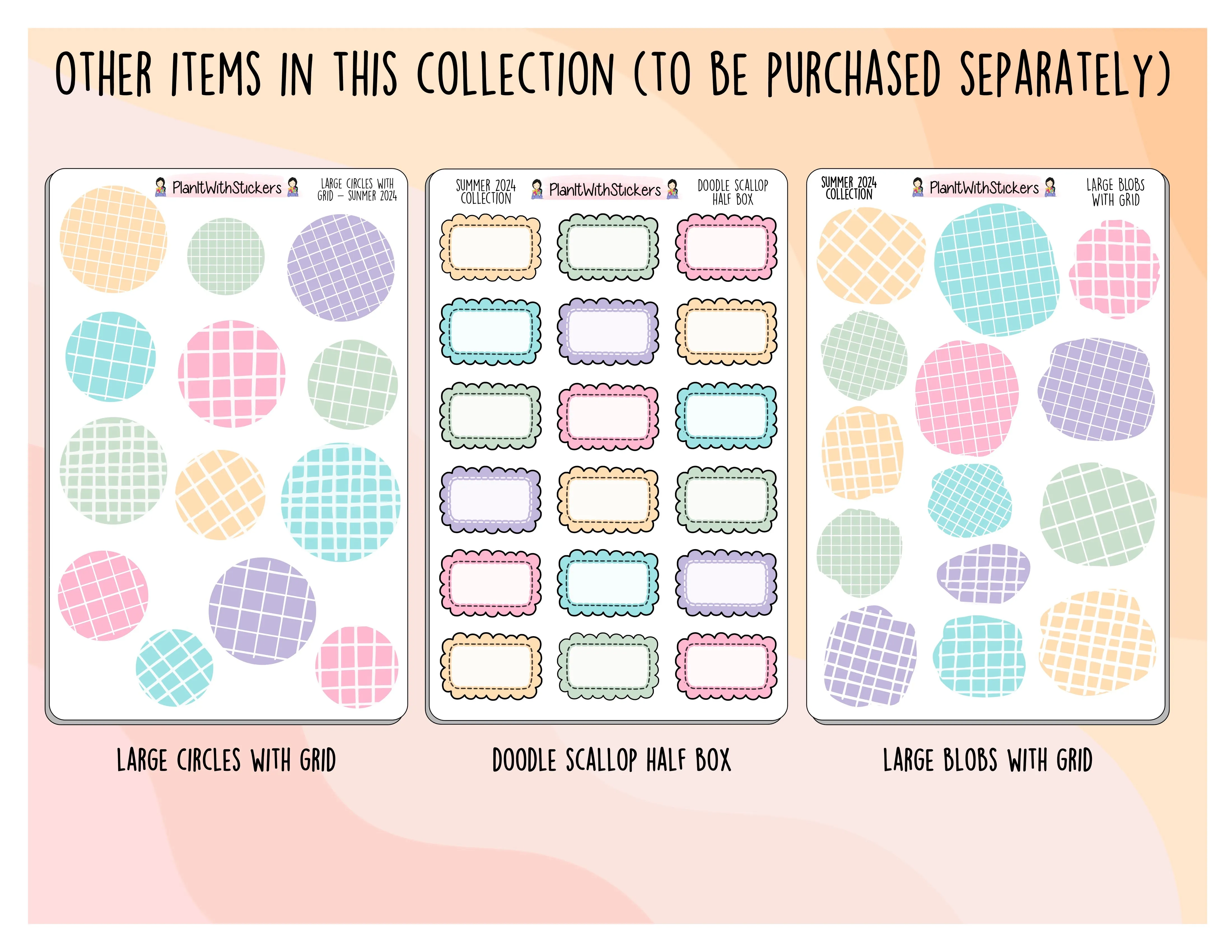 Doodle Scallop Quarter Box - Summer 2024 Colours