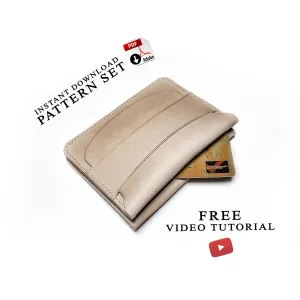 DOUBLE FLAP & SECRET POCKET WALLET - PDF patterns   video tutorial