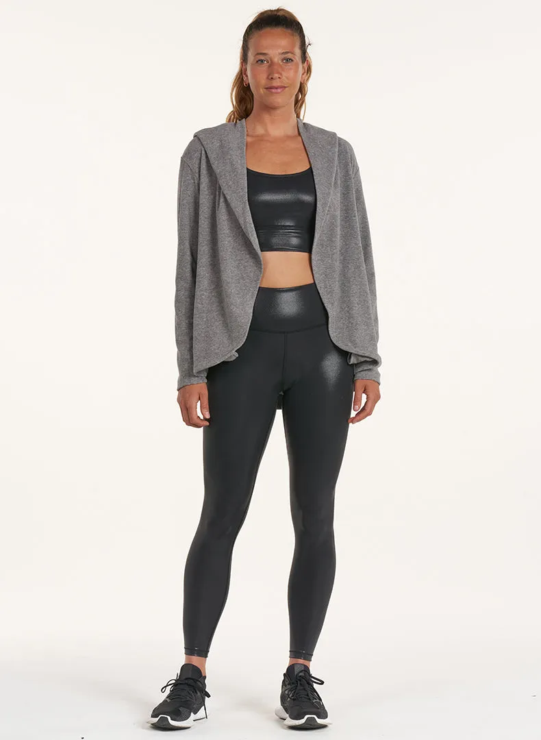 Draped Hood Cardi