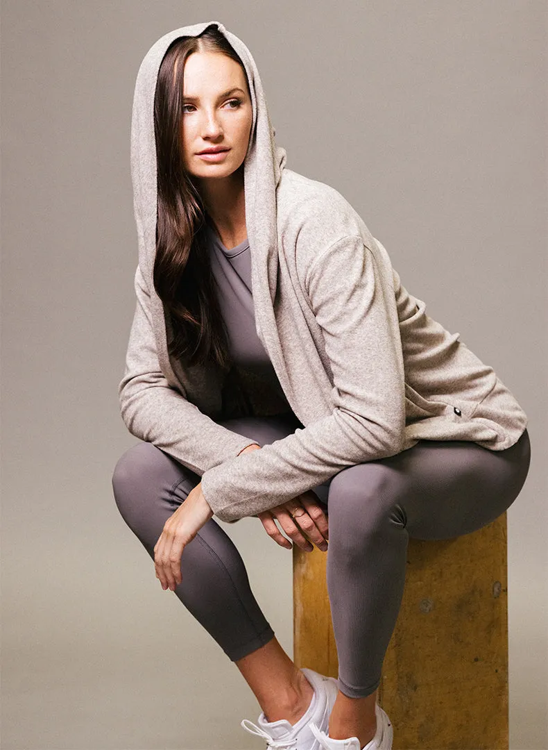 Draped Hood Cardi
