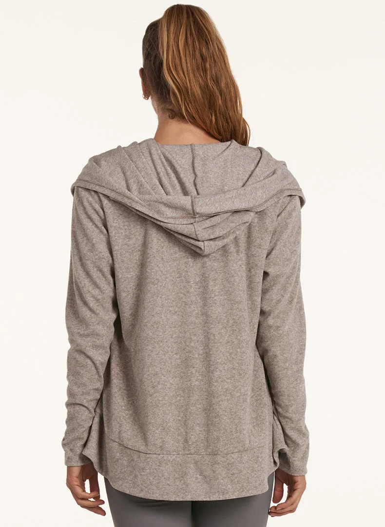 Draped Hood Cardi
