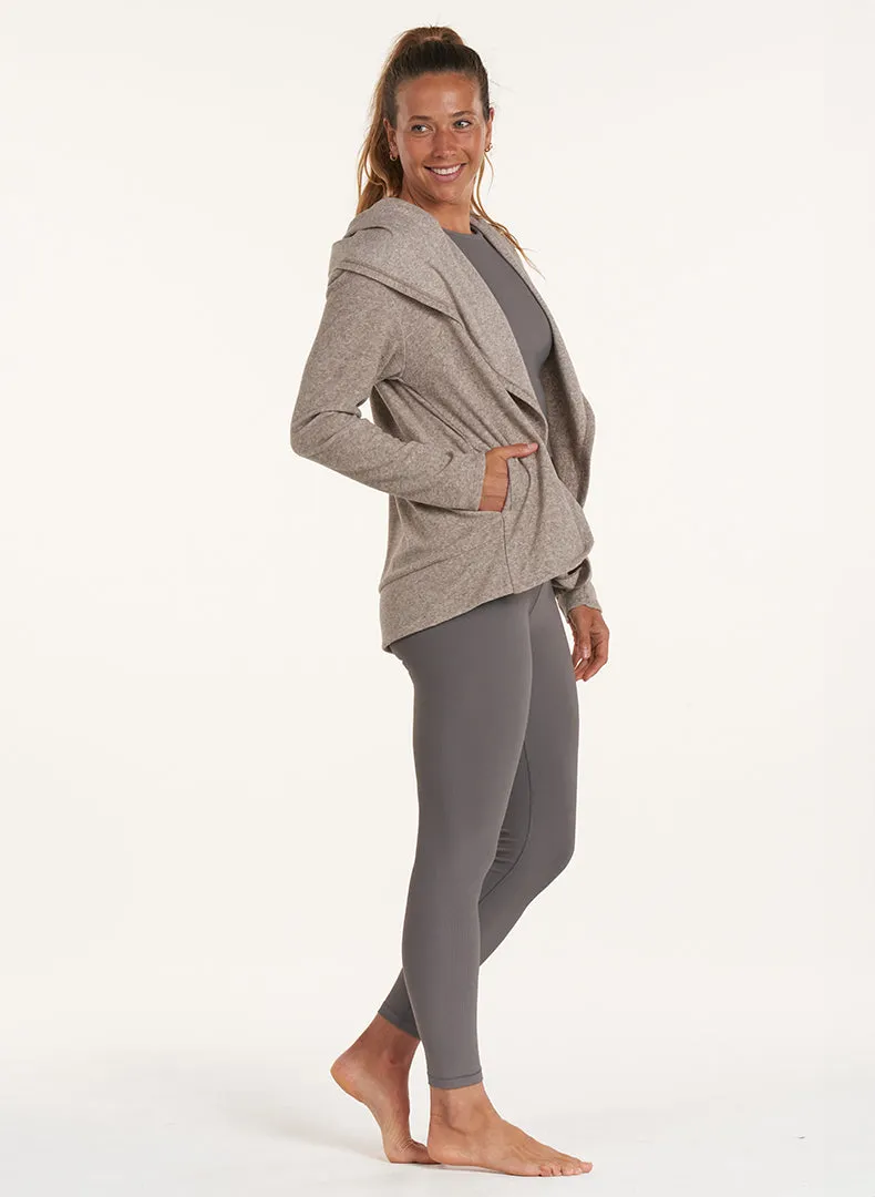 Draped Hood Cardi