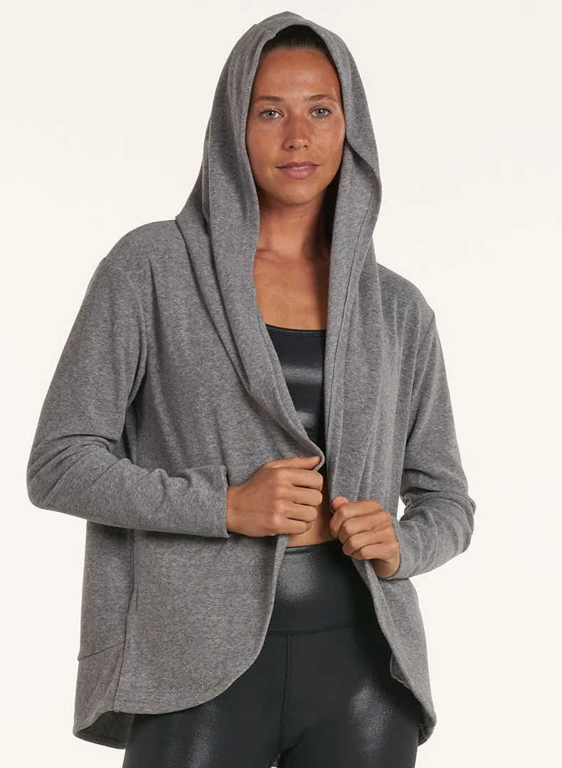 Draped Hood Cardi